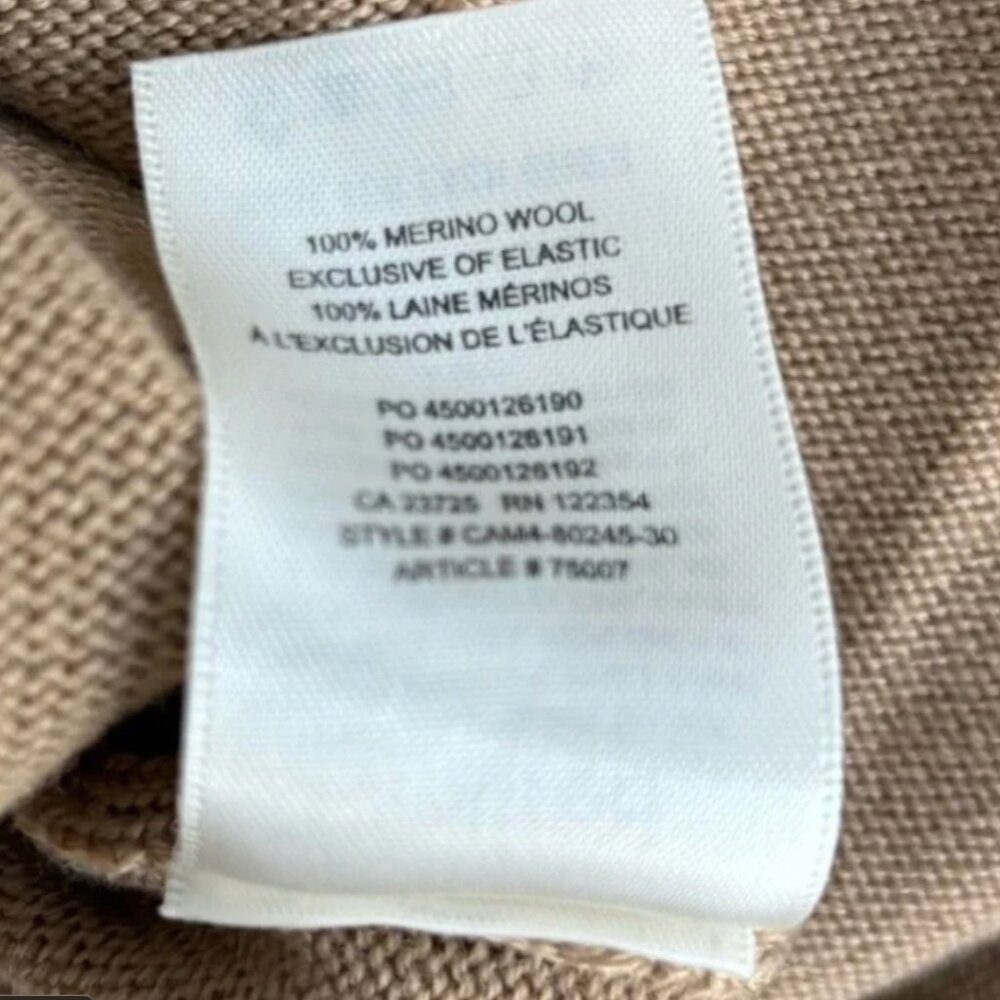 ARITZIA Wilfred Cyprie Turtleneck Sweater Dress Camel Brown / Size Small - Picture 4 of 11